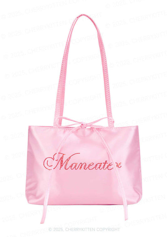 Rhinestone Maneater Y2K Satin Bags Cherrykitten