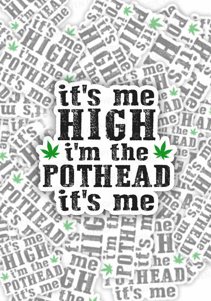 High Pothead 1Pc Y2K Sticker Cherrykitten