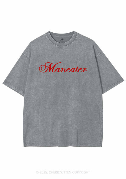 Maneater Y2K Shirts Washed Tee Cherrykitten