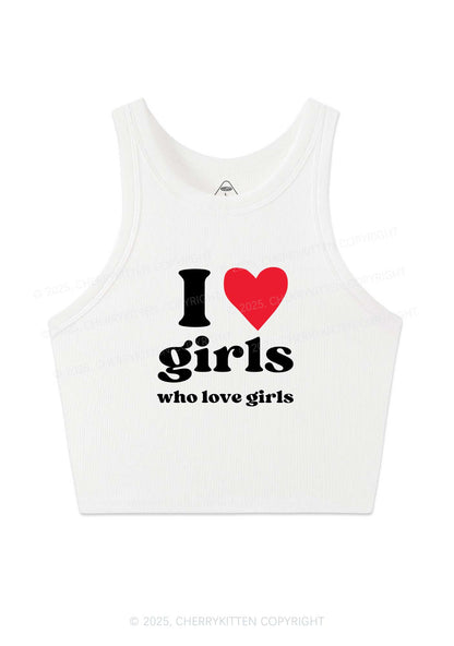 Girls Love Girls Pride Y2K Crop Tank Top Cherrykitten