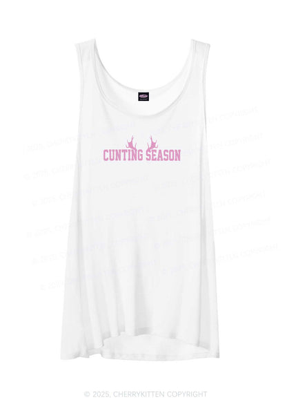 Cunting Season Y2K Sheer Boyfriend Tank Cherrykitten
