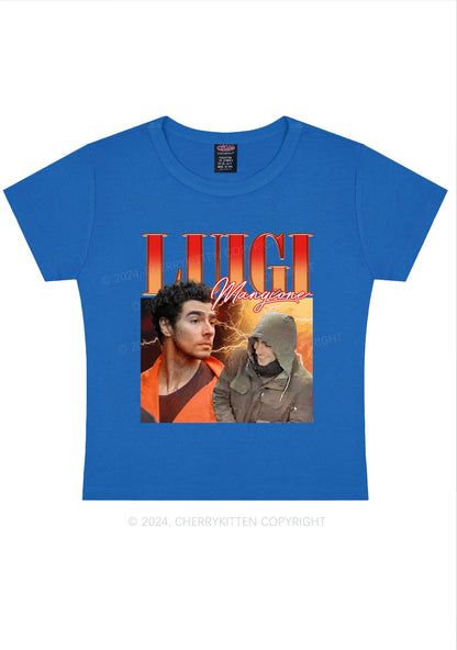 Orange Luigi Y2K Baby Tee Cherrykitten