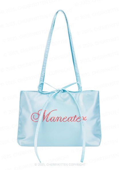 Rhinestone Maneater Y2K Satin Bags Cherrykitten