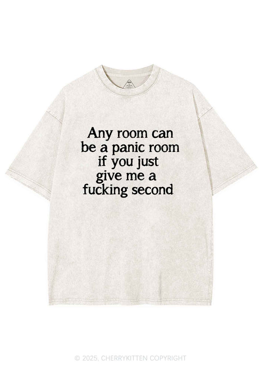 Any Room Can Be Panic Y2K Shirts Washed Tee Cherrykitten