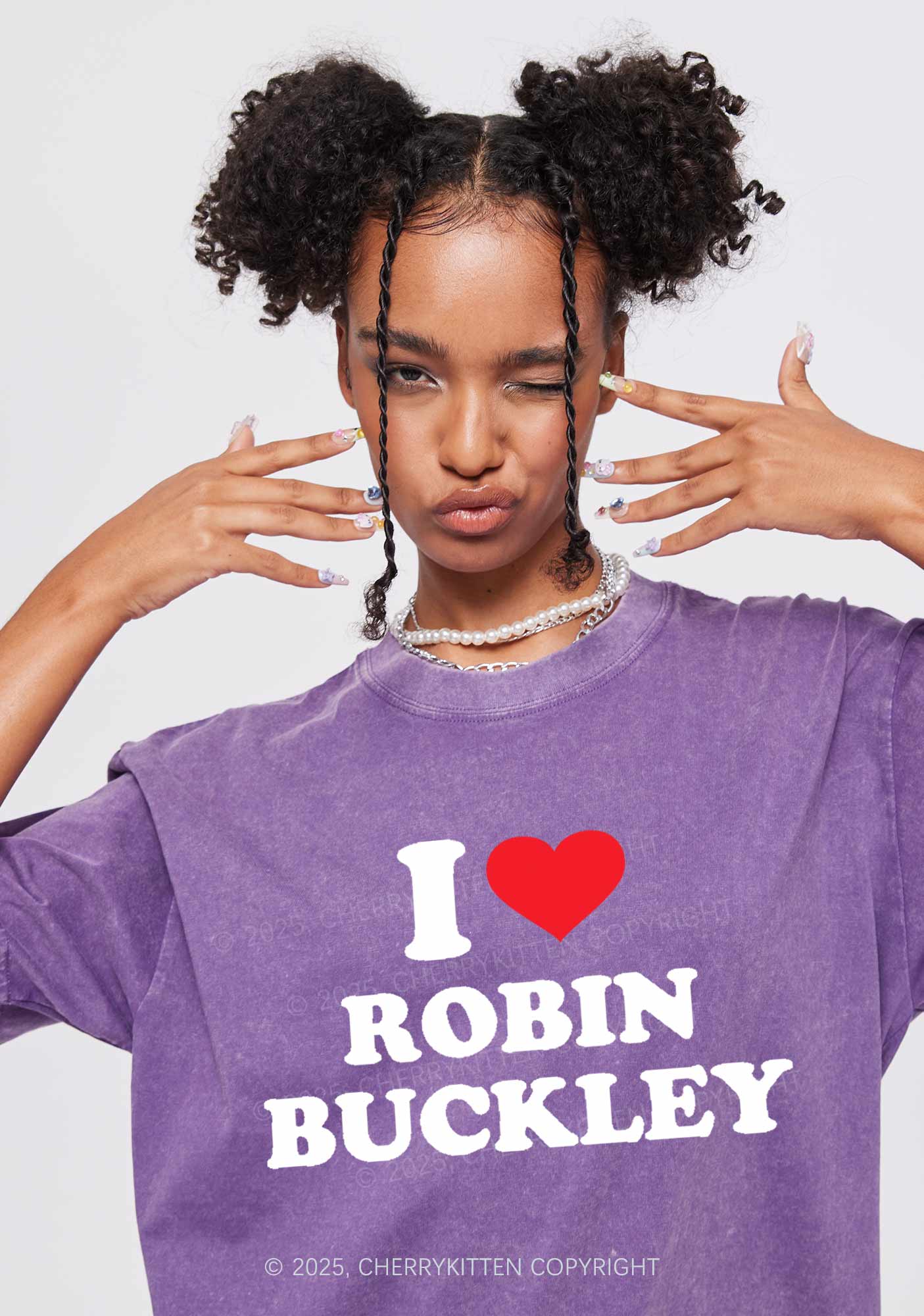 I Love VN Y2K Shirts Washed Tee Cherrykitten