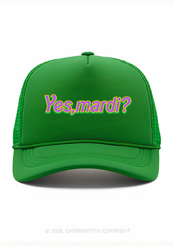 Yes Mardi Y2K Trucker Hat Cherrykitten
