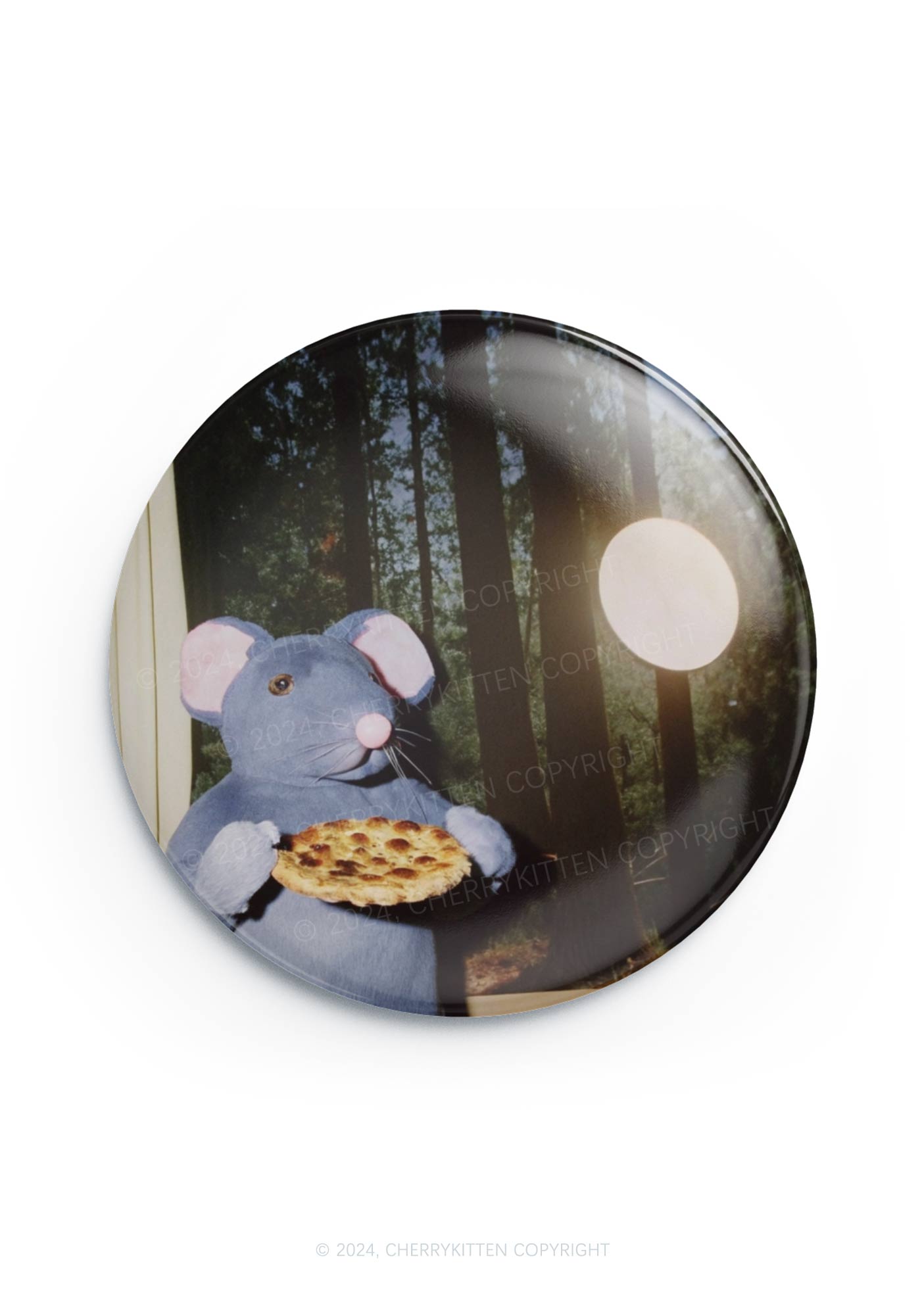 Pizza Rat 1Pc Y2K Pin Badge Cherrykitten