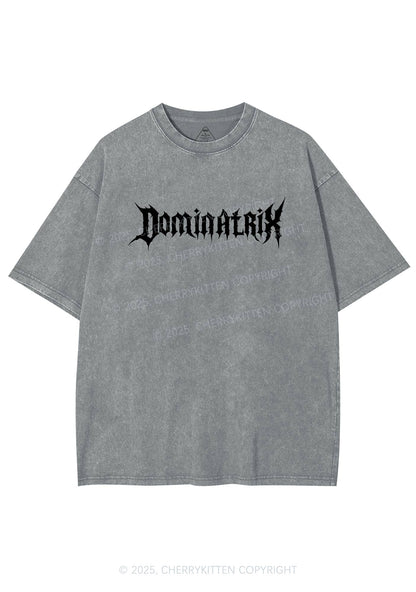 Dominatrix Y2K Shirts Washed Tee Cherrykitten