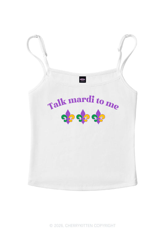 Talk Mardi To Me Y2K Spaghetti Strap Cami Cherrykitten