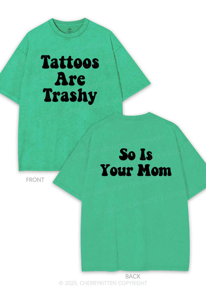 So Is Your Mom Two Sides Y2K Shirts Washed Tee Cherrykitten