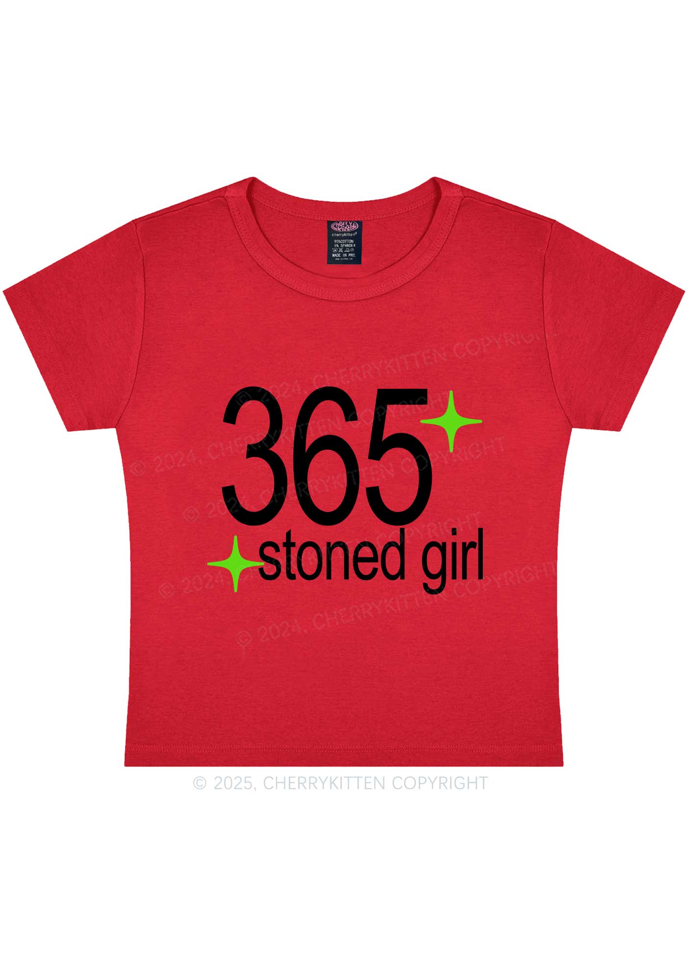 Stoned Girl Y2K Baby Tee Cherrykitten