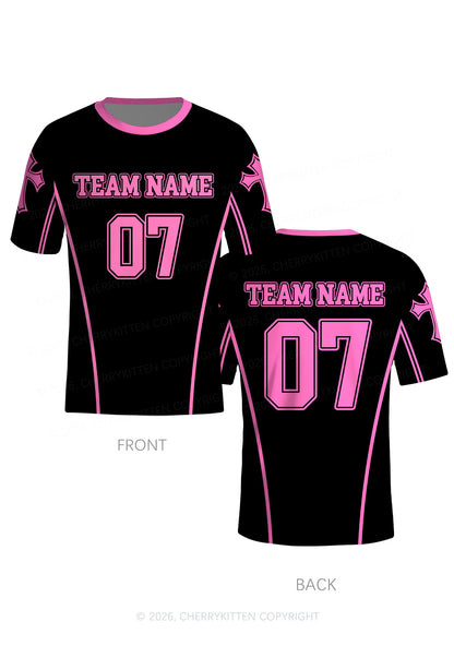 Custom Team Name Y2K Football Jersey Shirts Cherrykitten