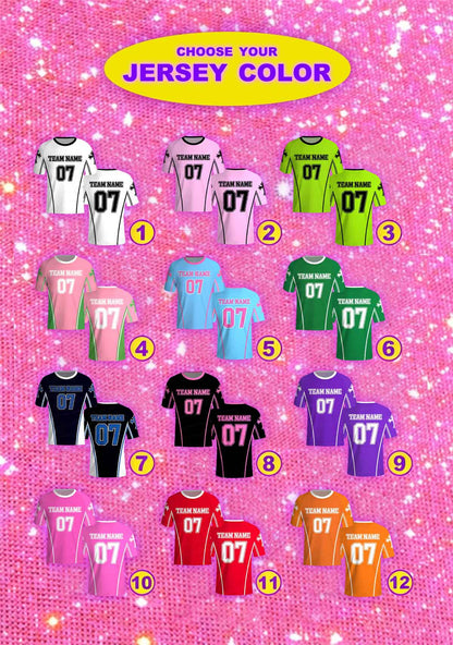 Custom Team Name Y2K Football Jersey Shirts Cherrykitten