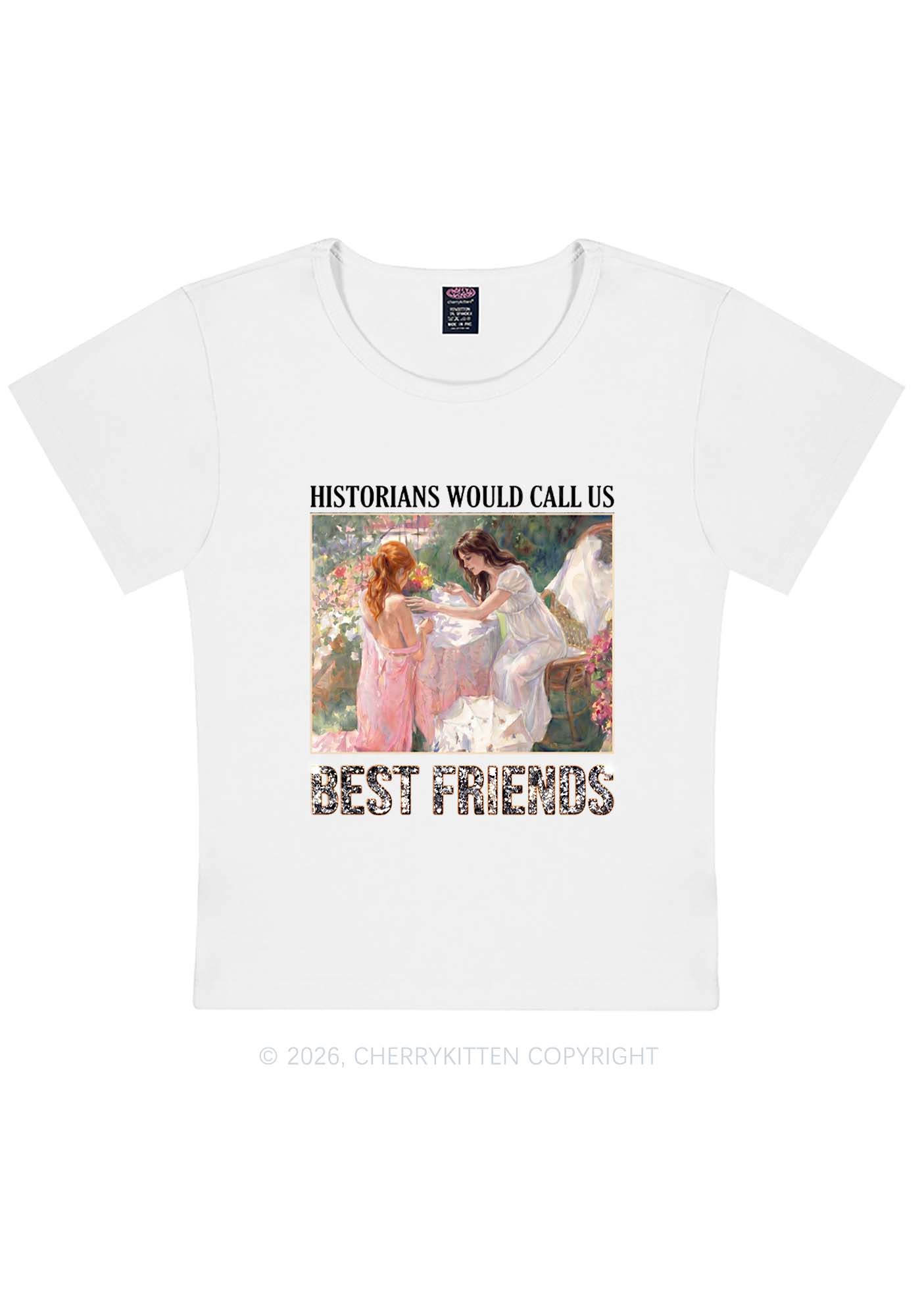 Historians Call Us Best Friends Pride Y2K Baby Tee Cherrykitten