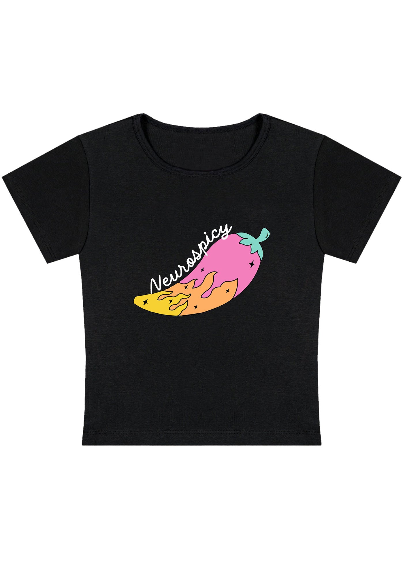 Curvy Neurospicy Colored Chili Baby Tee