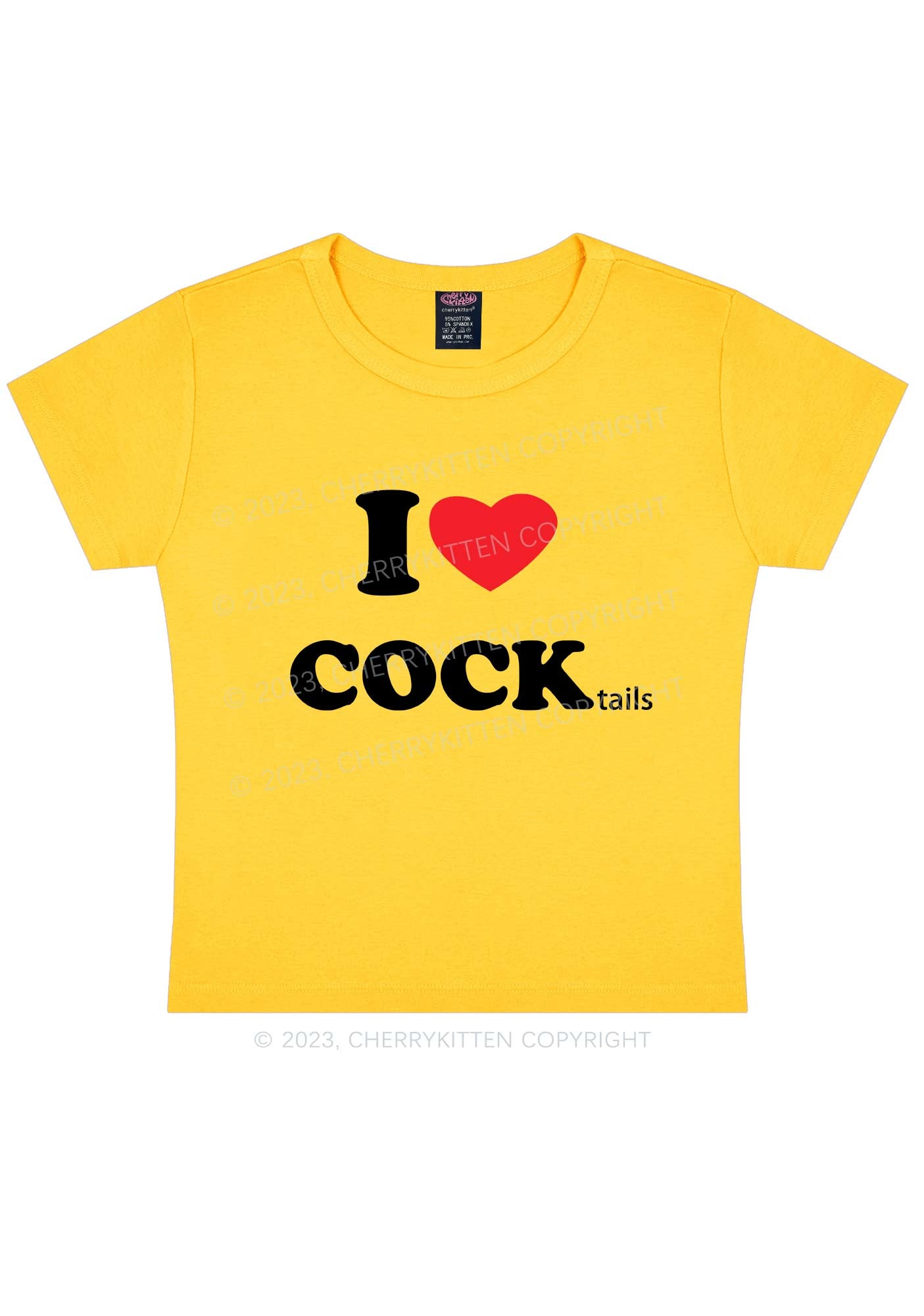 I Love Cocktails Y2K Baby Tee