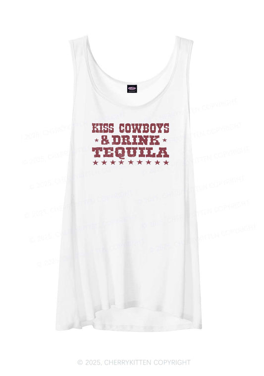 Kiss Cowboys Y2K Sheer Boyfriend Tank Cherrykitten