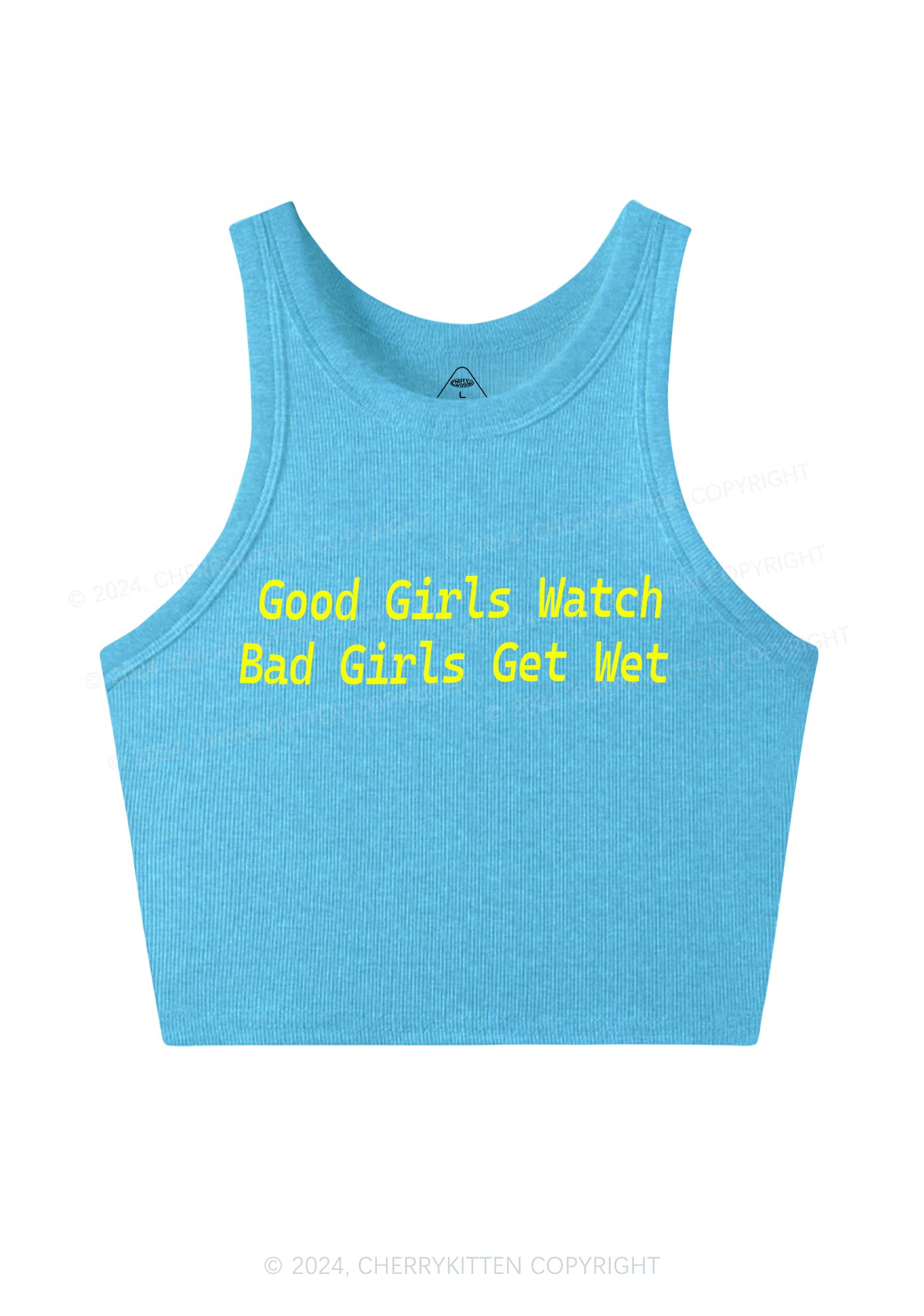 Bad Girls Get Wet Y2K Crop Tank Top Cherrykitten