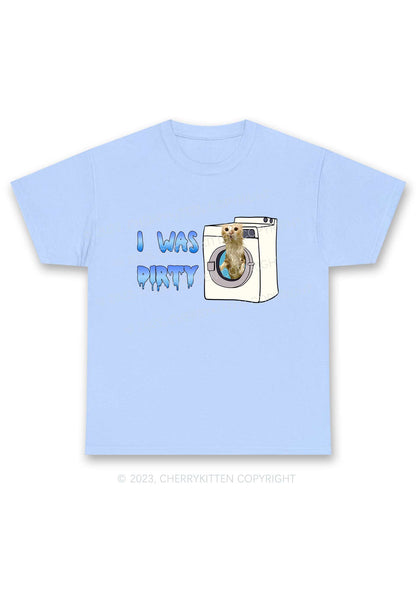 I Was Dirty Y2K Chunky Shirt Cherrykitten