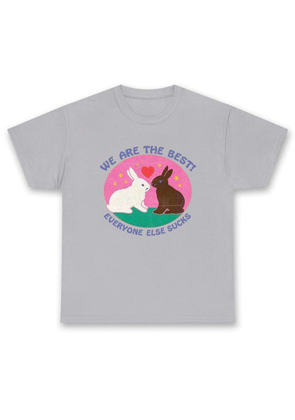 We Are The Best Rabbits Chunky Shirt