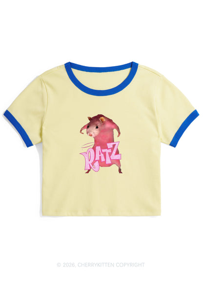 Pink Ratz Y2K Ringer Tee Cherrykitten