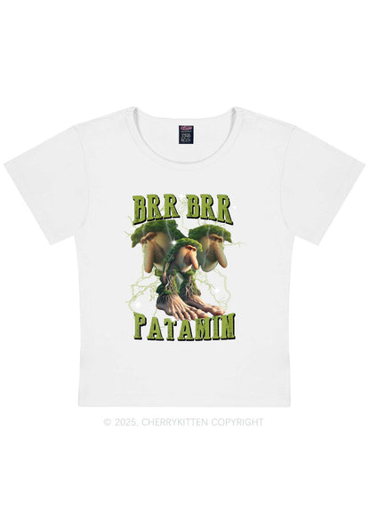Brr Brr Patapim Italian Brainrot Shirt Y2K Baby Tee Cherrykitten