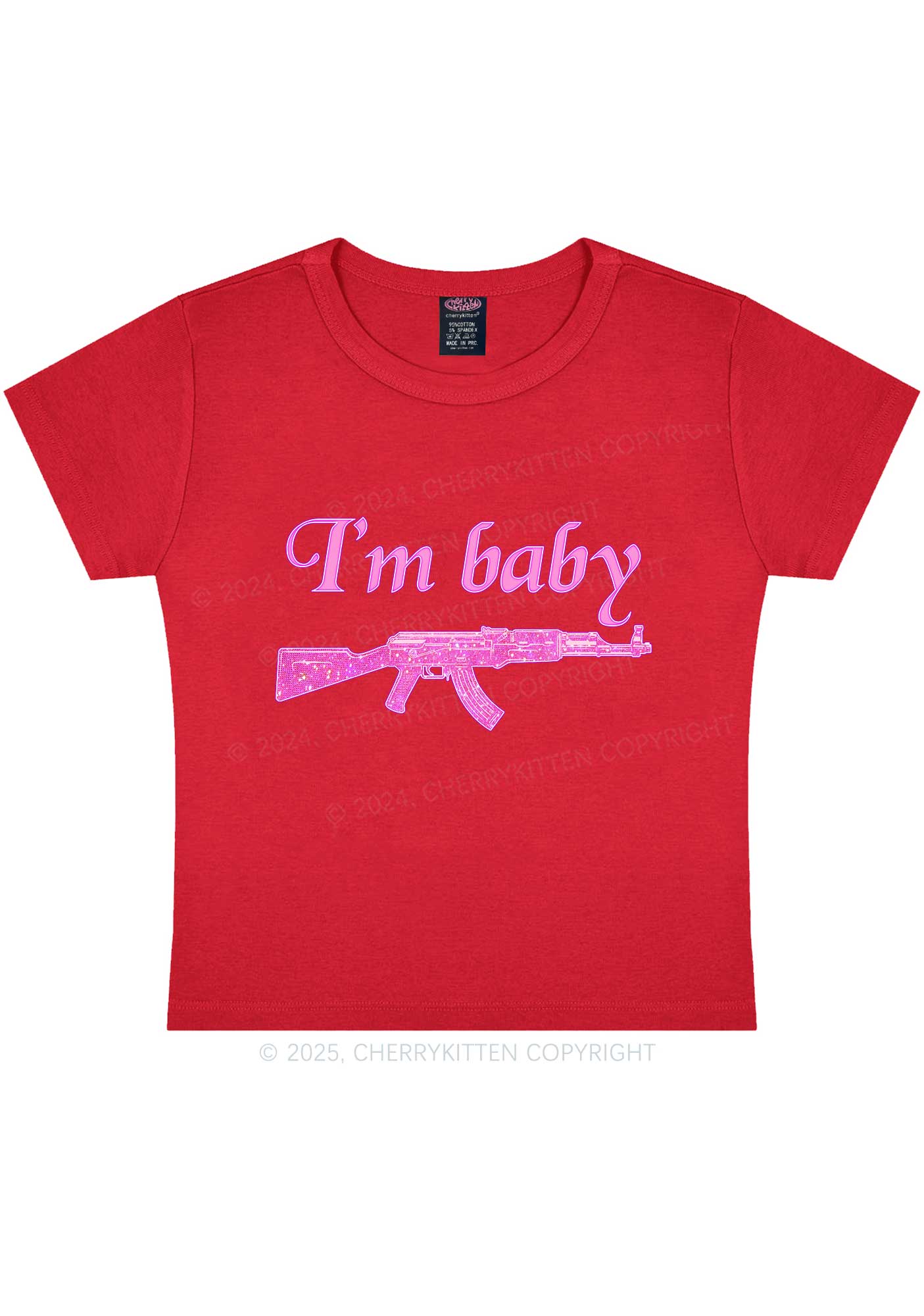I Am Baby Y2K Baby Tee Cherrykitten