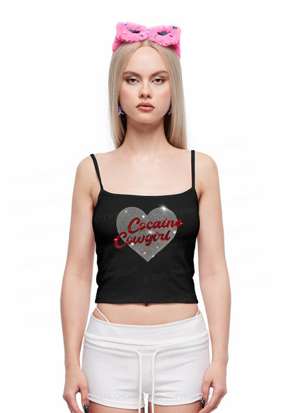 Rhinestone Cola Cowgirl Y2K Spaghetti Strap Cami Cherrykitten