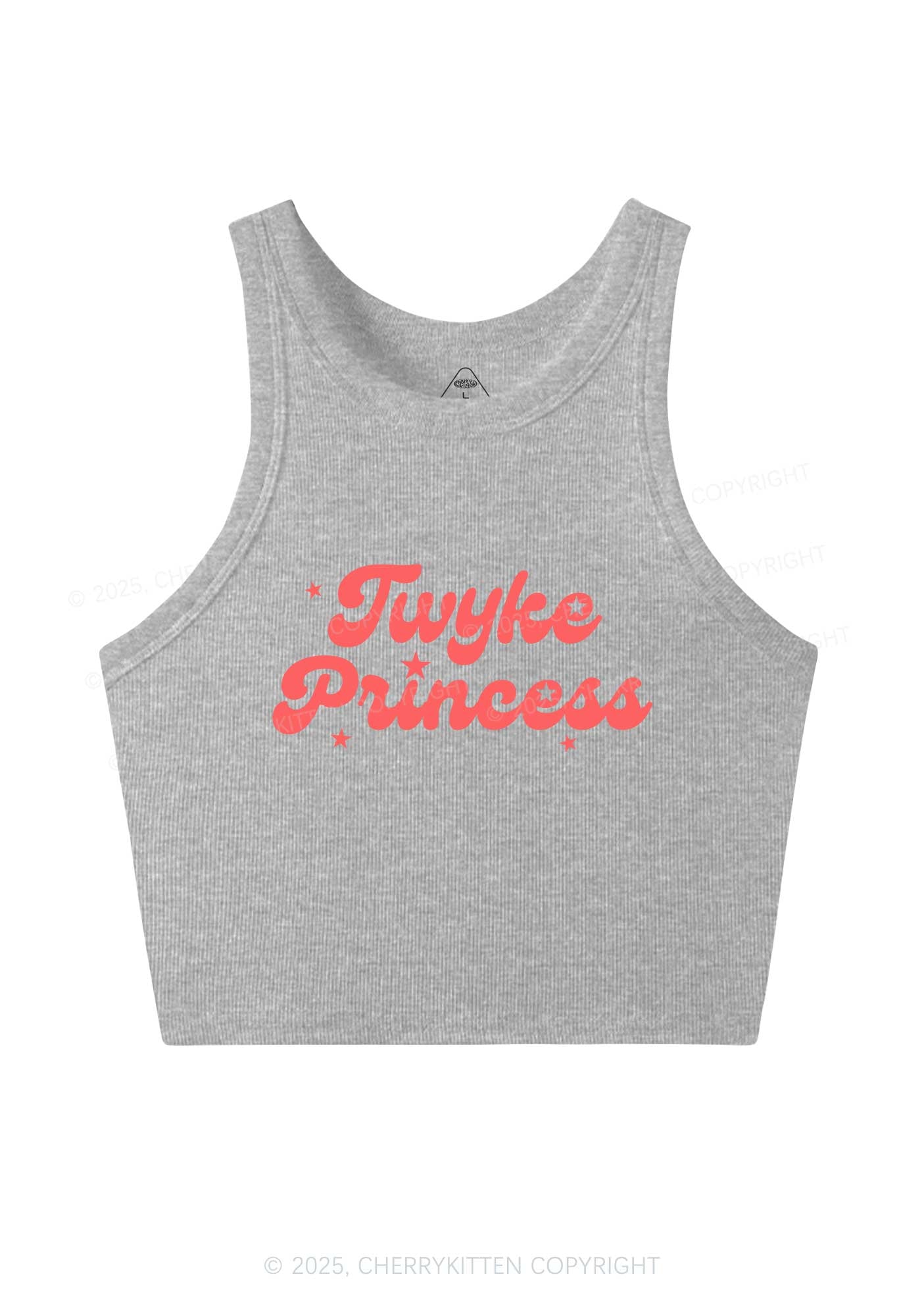 Twyke Princess Pride Y2K Crop Tank Top Cherrykitten