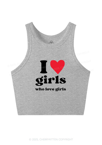 Girls Love Girls Pride Y2K Crop Tank Top Cherrykitten