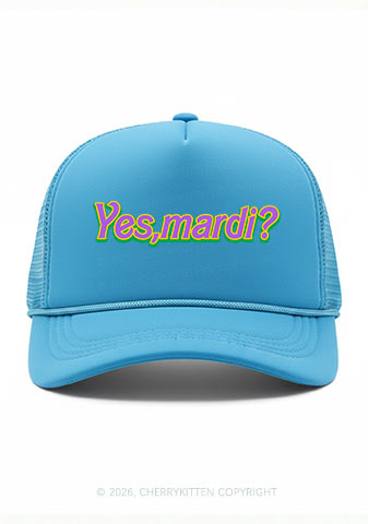 Yes Mardi Y2K Trucker Hat Cherrykitten