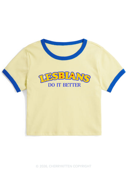 Lesbians Do It Better Pride Y2K Ringer Tee Cherrykitten