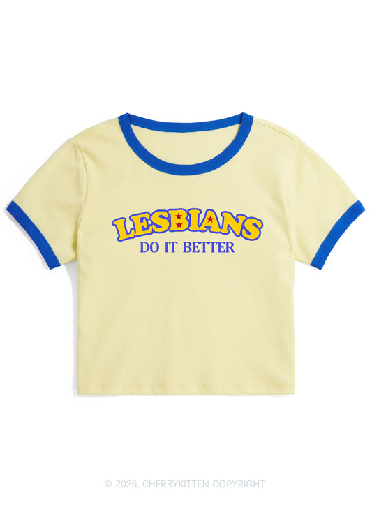 Lesbians Do It Better Pride Y2K Ringer Tee Cherrykitten