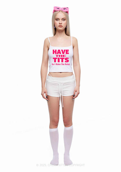 I Make Rules Y2K Spaghetti Strap Cami Cherrykitten