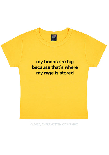 My Bxxbs Stored Rage Y2K Baby Tee Cherrykitten