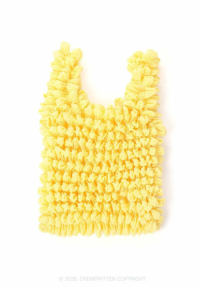 Ruffle Stretchable Magic Handbag Y2K Tote Bags Cherrykitten