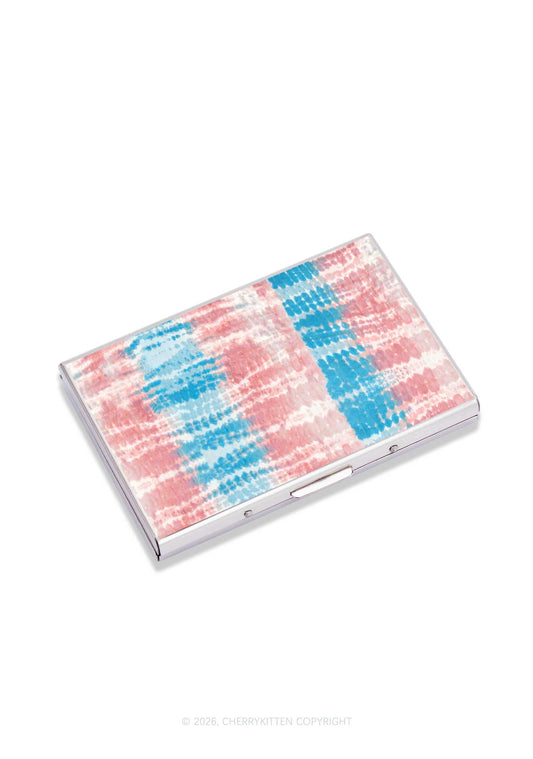 Tie Dye Trans Pride Y2K Mirror Cigarette Case Cherrykitten