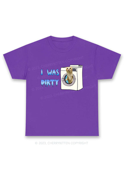 I Was Dirty Y2K Chunky Shirt Cherrykitten