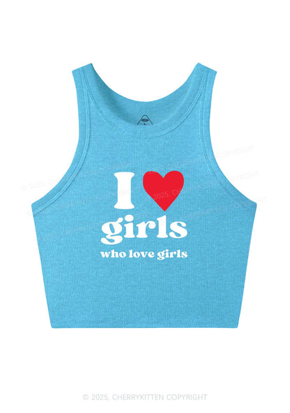 Girls Love Girls Pride Y2K Crop Tank Top Cherrykitten