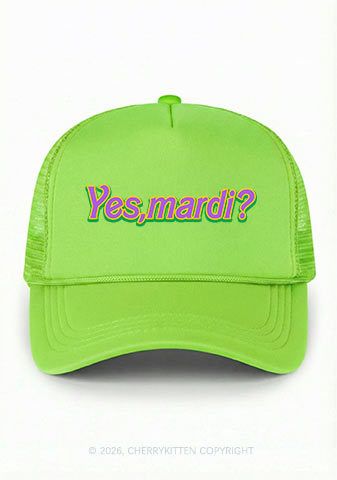 Yes Mardi Y2K Trucker Hat Cherrykitten