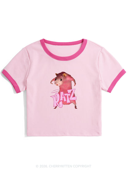 Pink Ratz Y2K Ringer Tee Cherrykitten