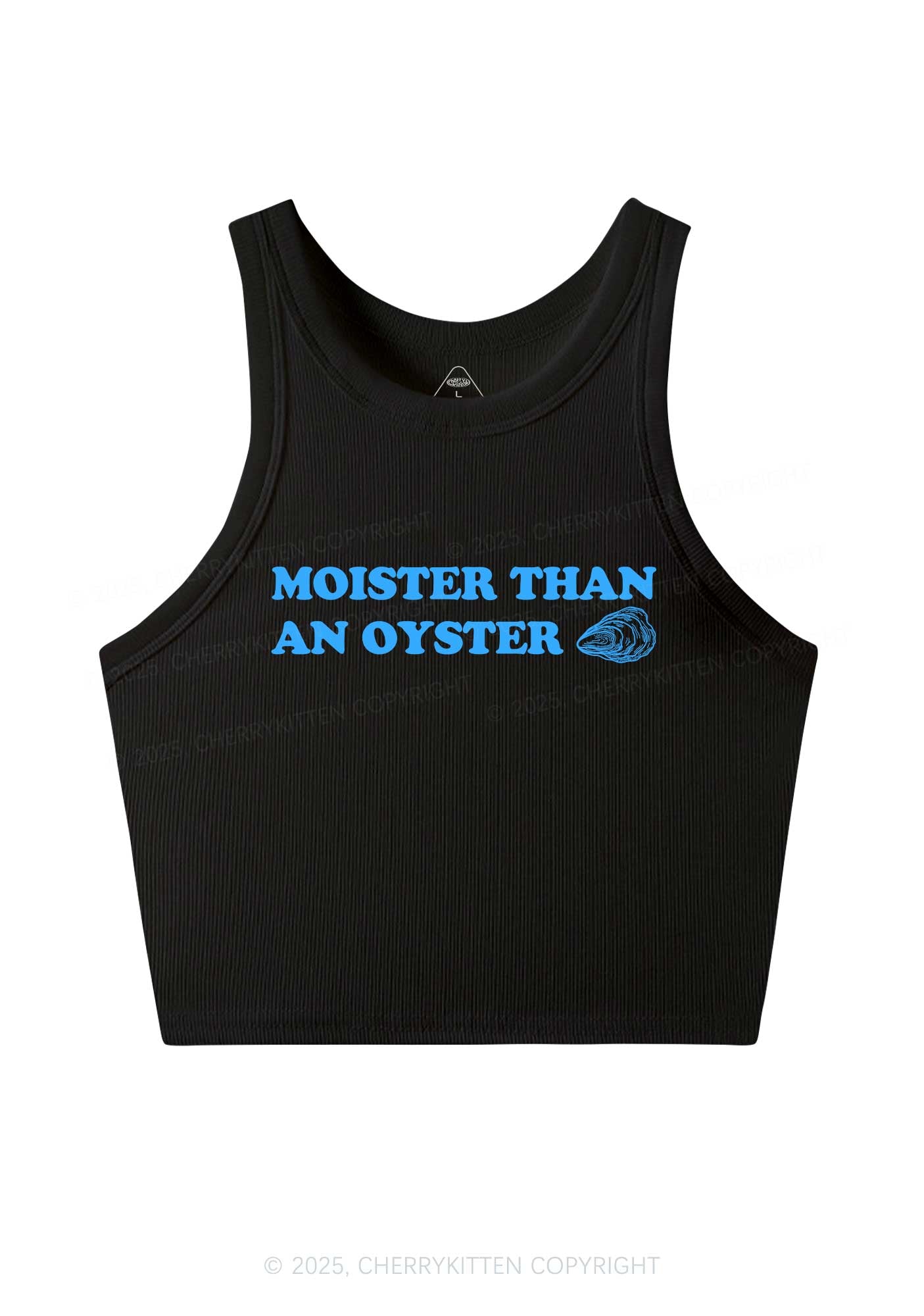 Moister Than An Oyster Y2K Crop Tank Top Cherrykitten