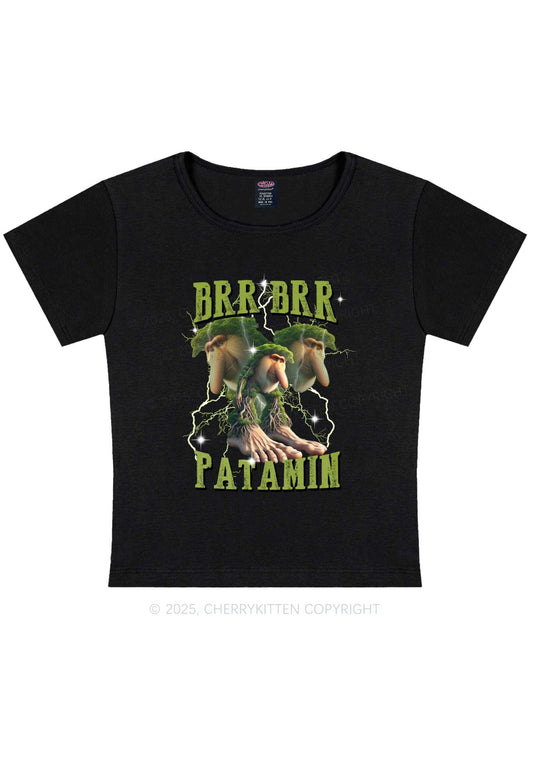 Brr Brr Patapim Italian Brainrot Shirt Y2K Baby Tee Cherrykitten