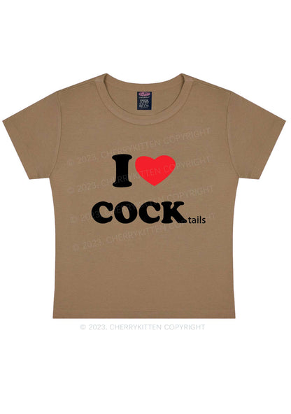 I Love Cocktails Y2K Baby Tee