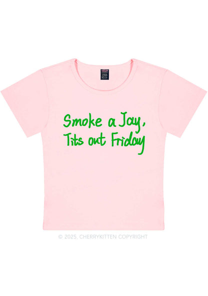 Smoke A Jay Y2K Baby Tee Cherrykitten