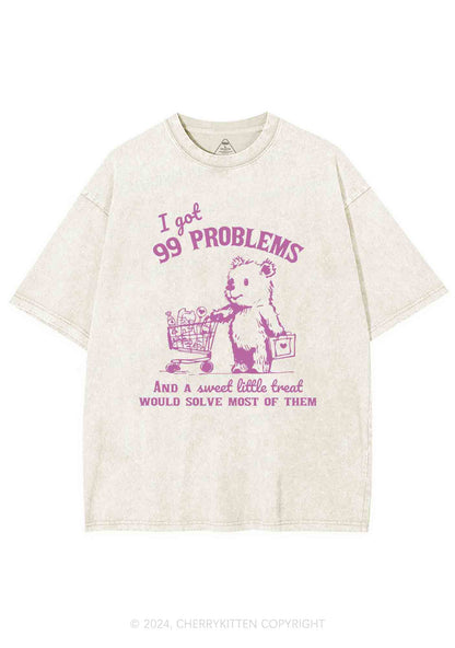 Ninety-nine Poblems Y2K Washed Tee Cherrykitten