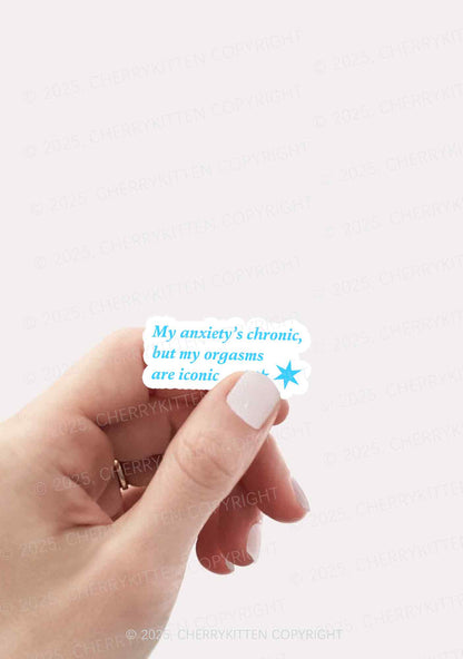 Anxiety Chronic 1Pc Y2K Sticker Cherrykitten