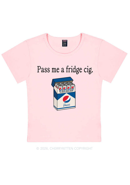 Pass Me A Fridge Cig Blue Drinks Y2K Baby Tee Cherrykitten