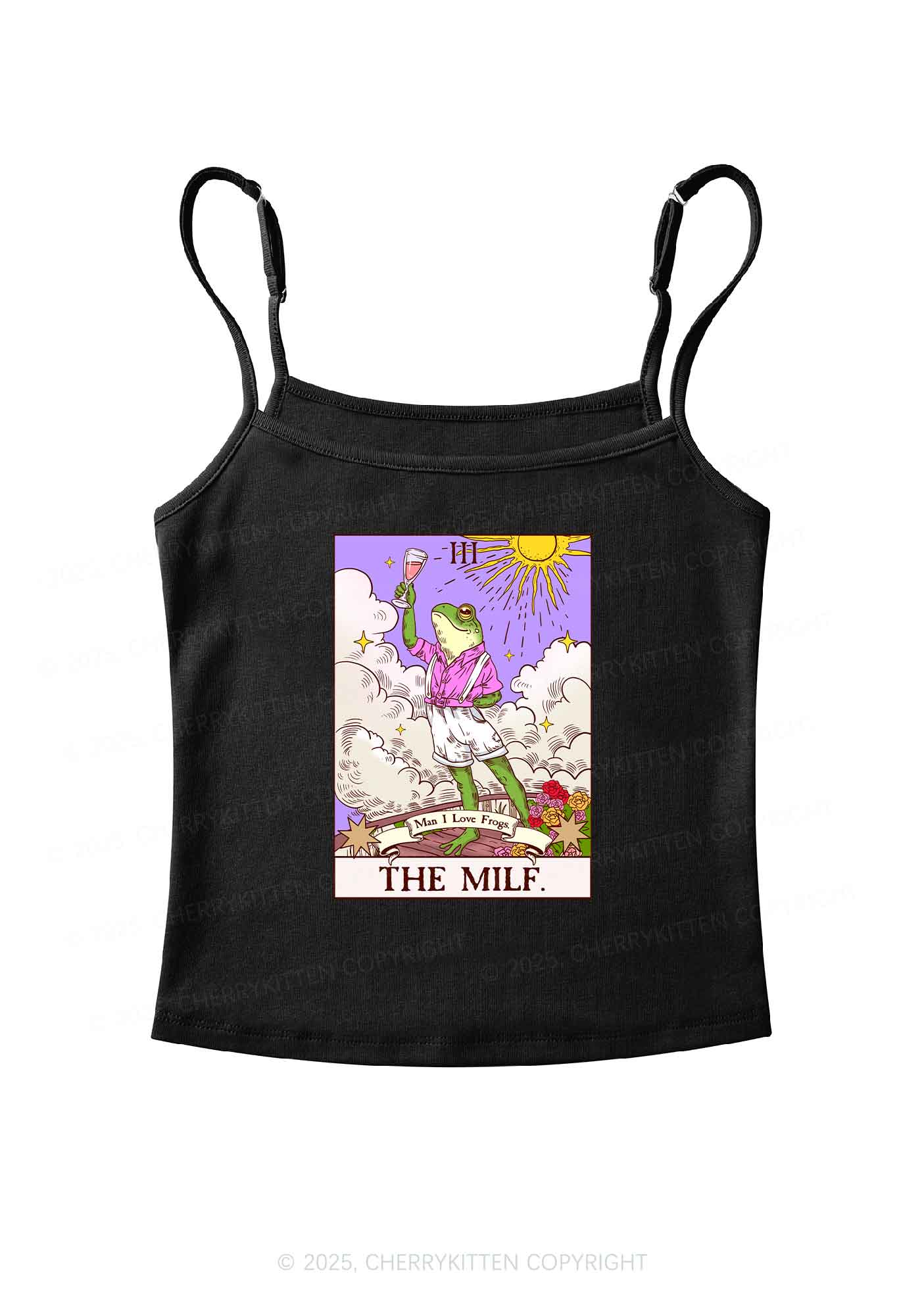 The Mxxf Frog Y2K Spaghetti Strap Cami Cherrykitten
