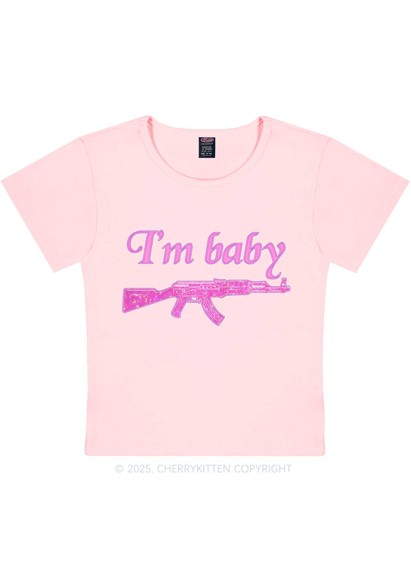 I Am Baby Y2K Baby Tee Cherrykitten